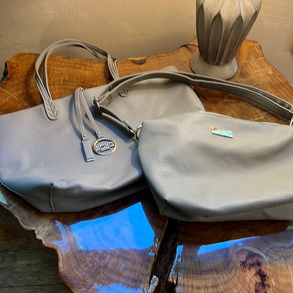 BCBG tote and matching shoulder bag